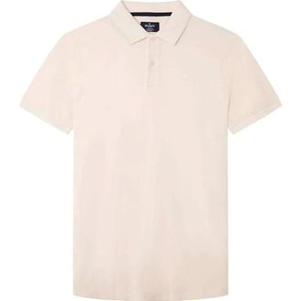 Hackett Tops, Heren, Beige, L, Katoen, Pima Cotton Polo Shirt