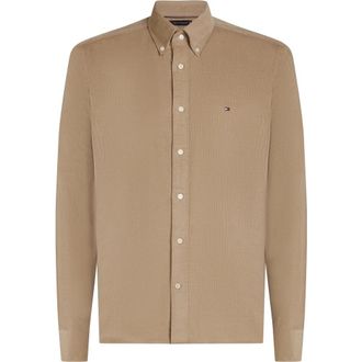 Tommy Hilfiger Overhemden, Heren, Beige, XL, Casual Shirts