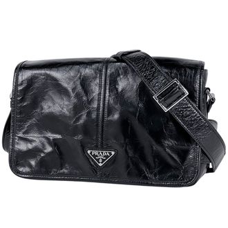 Prada Black Leather Shoulder Bag (Pre-Owned)