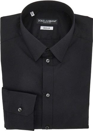 Dolce & Gabbana Stretch poplin Gold Fit Shirt Man 41
