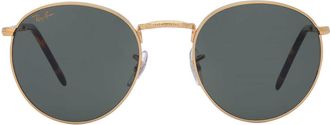 Ray-Ban New Round Green Unisex Sunglasses RB3637 919631 53