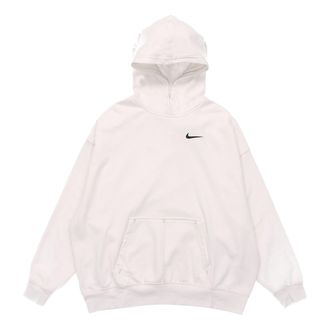 Nike (WMNS) Nike Embroidered Logo Loose Hoodie Autumn White DM6202-030
