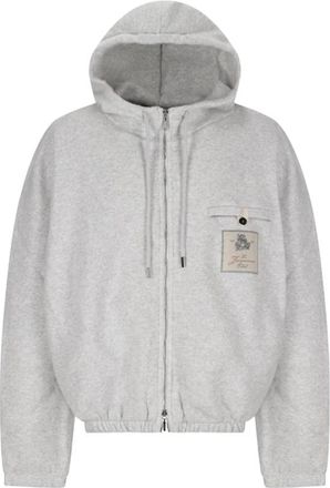 Jacquemus Torneo Hoodie in Trendy Stijl - Heren - Vesten met rits - Grijs - XL - Hoodies & sweatvesten