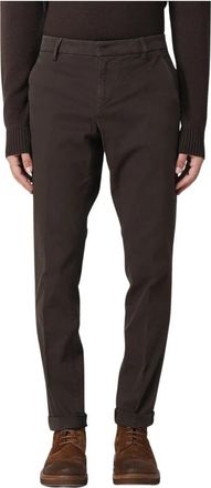 Dondup Slim Fit Gaubert Chinos - Heren - Chinos - Bruin - W30 - Katoen - Broeken