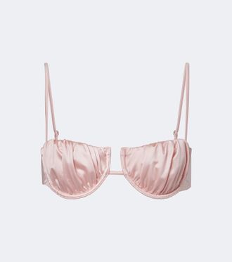 Montce Swim Petal ruched bikini top