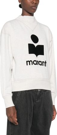 Isabel Marant Moby Sweatshirt - Dames - Sweatshirts - Grijs - 3XS - Katoen - Hoodies & sweatvesten