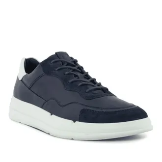 Ecco Mens Soft X Shoes In Navy White