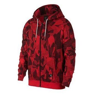 Nike Kyrie Kyrie Irving Basketball Sports Fleece Lined hoodie Jacket Red AJ3386-657