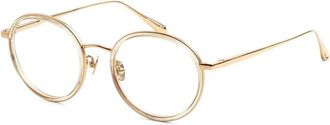 Linda Farrow Lfl 1452 C3 OPT Optical Frame - unisex - Brillen - Geel - 50 MM - Accessoires