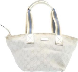 Gucci Pre-owned Tote Bags, female, White, Size: ONE SIZE Pre-owned Tote Bag