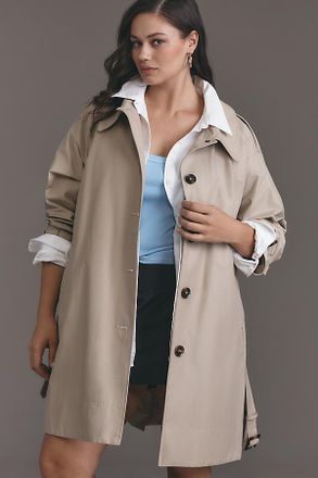Barbour Plus Maia Showerproof Trench Coat Jacket