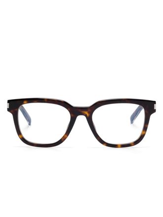 Saint Laurent Eyewear Occhiali con montatura Wayfarer - Marrone
