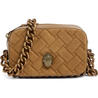 Kurt Geiger Small Kensington Leather Camera Bag in Camel at Nordstrom Rack