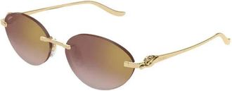 Cartier CT0504S002 Sunglasses - Gold