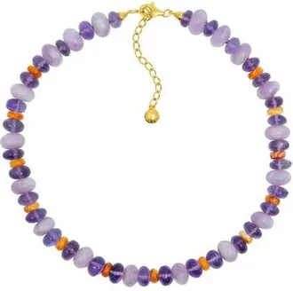 Fry Powers Agnes Collar Necklace in Purple Orange/multi at Nordstrom