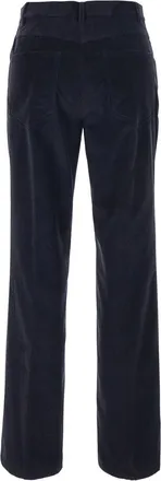 Semicouture Womens Corduroy Trousers Blue