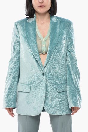 Off-white FORMAL Blazer TOMBOY in Velour Damascato Off-White