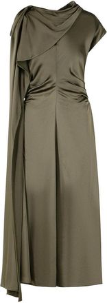 Jonathan Simkhai Jacka Green Satin Midi Dress