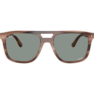 Ray-Ban 58mm Polarized Square Sunglasses in Brown Havana at Nordstrom