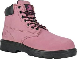 Moxie Trades Moxie Anne 8 Inch Womens Composite Toe Work Boot in Pink at Nordstrom, Size 7.5