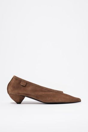 Bimba & Lola Suede Mid Court Shoe in Taupe at Nordstrom, Size 35