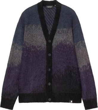 Carhartt Work in Progress Tinley Cardigan - Heren - Vesten - Zwart - M - Wol - Truien & Vesten