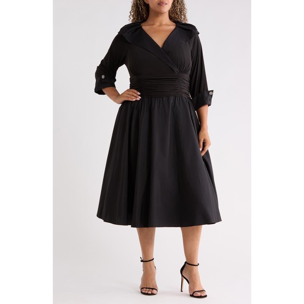 cream white midi dress THE CRESSIDA SMOCKED IN X-Large Trouser Inseam:W36 L30 Cotton Flowy Summer Dress boutique outfit Large (12