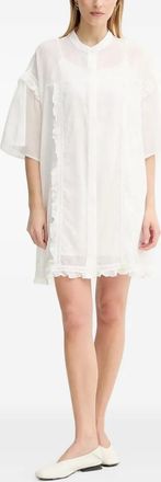 Isabelle Blanche Chemisier con ruches - Bianco