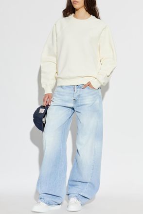 Ami Oversize Sweatshirt, Womens, Cream