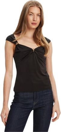 Marciano Tops, Dames, Zwart, S, Polyester, Selena Cap Sleeve Top