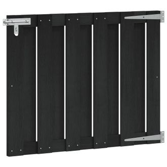 vidaXL Puerta De Jard&iacute;n 100 X 80 Cm Wpc Y Aluminio Negro Vidaxl