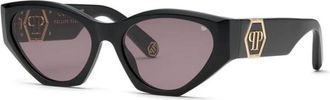 Philipp Plein Authentieke Bril met Topkwaliteit - Dames - Zonnebrillen - Zwart - 58 MM - Accessoires