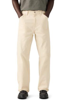 Levi's 568 Loose Straight Leg Carpenter Jeans in Undyed Ecru Greige at Nordstrom, Size 36 X 32
