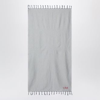 MC2 Saint Barth Striped beach towel with embroidered logo