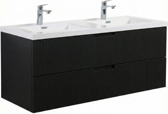 Badplaats Conjunto De Muebles De Ba&ntilde;o Thermis 120 Cm - Negro Mate - Mueble