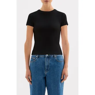 Nude Lucy Baby Tee in Black at Nordstrom, Size X-Small