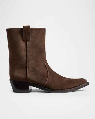 Khaite Clive Suede Ankle Boots