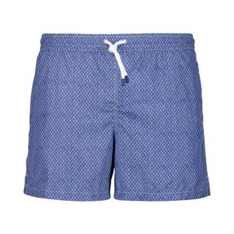 Fedeli Diamant geweven zwemshorts - Heren - Strandmode - Blauw - S - Polyester - Badmode