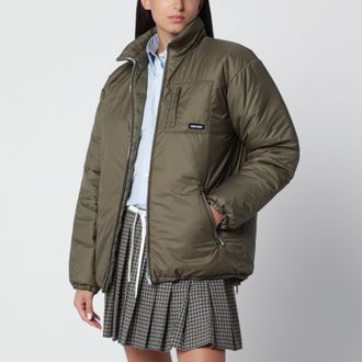 Miu Miu Piumino medio militare in ripstop