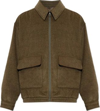 American Vintage Dodiloo Jas - Heren - Jassen - Groen - Maat: L/Xl Wol