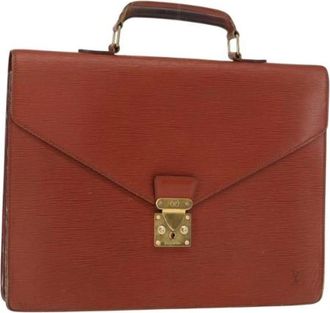 Louis Vuitton Pre-owned Handbags, female, Brown, Size: ONE SIZE Pre-owned Vintage Leather Handbag