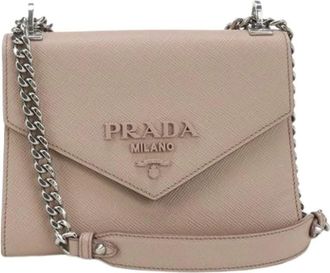 Prada Pre-owned Cross Body Bags, female, Pink, Size: ONE SIZE Pre-owned Vintage Leather Cross Body Bag