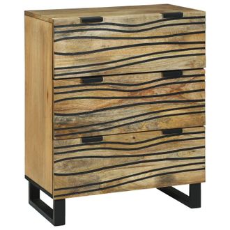 Berkfield Home Sideboard 60x33.5x75 cm Solid Mango Wood in Brown