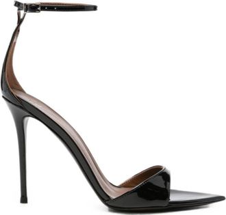 Giuseppe Zanotti Black Ankle Strap Heels