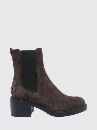 Tod's Suede Chelsea Boots with T Timeless Logo and a Lugged Rubber Sole