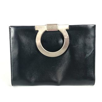 Ferragamo Gancini Leather Clutch Bag (Pre-Owned)