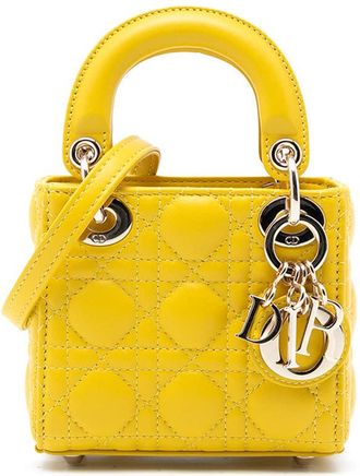 Dior Pre-owned Dior Micro Lambskin Cannage Lady Dior Ladies 15-MA-1221