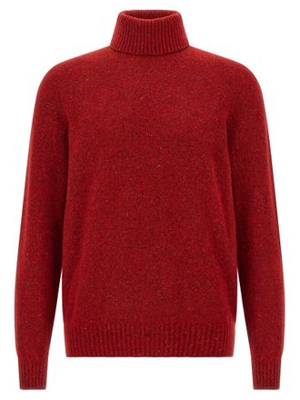 Brunello Cucinelli High Neck Sweater Sweaters And Cardigans Red
