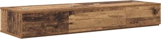 vidaXL Escritorio De Estudio Madera Envejecida 110 X 40 X 19,5 Cm Vidaxl