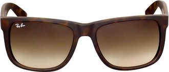 Ray-Ban Ray Ban Justin Classic Brown Gradient Square Unisex Sunglasses RB4165 710/13 54